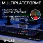 Tastiera da gioco di cablaggio L'interruttore a basso profilo G -Lab - rosso - immagine 4