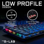 Tastiera da gioco di cablaggio L'interruttore a basso profilo G -Lab - rosso - immagine 5