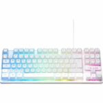 Tastiera da gioco - Membrana RGB TKL - THE G-LAB - KEYZ-CAESIUMT-W/FR - Layout FR - 12 scorciatoie - 100% personalizzabile - Bianca
