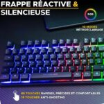 Tastiera da gioco - The G-Lab - KEYZ CESIUM TKL WIRELESS - wireless - azerty - Nera - immagine 5