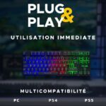 Tastiera da gioco - The G-Lab - KEYZ CESIUM TKL WIRELESS - wireless - azerty - Nera - immagine 6