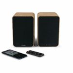 THOMSON WS602DUO - Set di 2 altoparlanti con cassa in legno - 100W - Bluetooth 5.0 - 2 uscite RCA - Legno chiaro - immagine 5