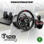 Volante da gaming - THRUSTMASTER - T128 X SHIFTER PACK - Per Xbox Series XS Xbox One e PC - Nero e Rosso