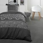 TODAY Completo letto in cotone per 1 persona - 140x200 cm - Stampa Gael Grey