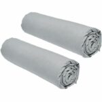 Set di 2 maledizioni essenziali di teday - 90 x 190 cm - 1 persona - 100% cotone - acciaio
