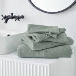 Maxi telo bagno TODAY 90x150 cm 100% Cotone - Celadon - immagine 3