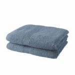Set di 2 asciugamani TODAY 50x90 cm 100% Cotone - Denim