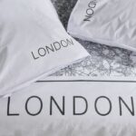 Completo letto - TODAY - JAVA - 2 persone - 240x220 cm - Cotone - Stampa Londra - Bianco - immagine 2