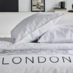 Completo letto - TODAY - JAVA - 2 persone - 240x220 cm - Cotone - Stampa Londra - Bianco - immagine 4