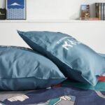 Completo letto - TODAY - JAVA - 2 persone - 240x220 cm - Cotone - Stampa Giappone - Blu - immagine 2