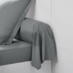 Taie de Bocin oggi essenziale - 45 x 185 cm - 100% une cotone - acciaio