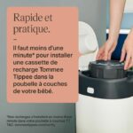 TOMMEE TIPPEE ricariche porta pannolini Twist & Click con GREENFILM antibatterico a lunga durata, confezione da 12 - immagine 5