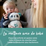 TOMME TIPPEE, lussuoso peluche con luce notturna con CrySensor, 6 suoni rilassanti, USB, lavabile in lavatrice, Pippo il panda - immagine 3