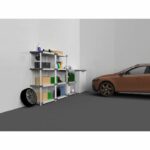 Ripiano in plastica - TOOD - 5 ripiani - Portata 80 kg - 80x40x171 cm - Nero/grigio - immagine 5