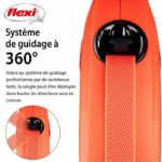 Guinzaglio TRIXIE flexi XTREME - Taglia L - 8 m - Nero e arancione - immagine 5