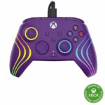 Gamepad - Xbox Series X|S, Xbox One e PC - Afterglow Wave - RGB - Cablato - Viola - TURTLE BEACH