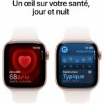 Apple Watch Series 10 GPS - 42 mm - Cassa in alluminio oro rosa - Cinturino Sport cipria - S/M - immagine 5