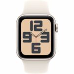 Apple Watch SE GPS - 40 mm - Cassa in alluminio Starlight - Cinturino sportivo Starlight - S/M - immagine 2