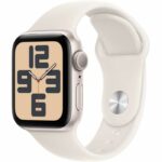 Apple Watch SE GPS - 40 mm - Cassa in alluminio Starlight - Cinturino sportivo Starlight - S/M