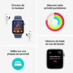 Apple Watch SE GPS - 40 mm - Cassa in alluminio Starlight - Cinturino sportivo Starlight - S/M - immagine 3