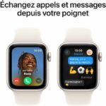 Apple Watch SE GPS - 40 mm - Cassa in alluminio Starlight - Cinturino sportivo Starlight - S/M - immagine 4