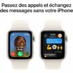 Apple Watch SE GPS + Cellular - 40 mm - Cassa in alluminio Starlight - Cinturino Sport Starlight - S/M - immagine 4