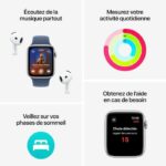 Apple Watch SE GPS + Cellular - 44mm - Cassa in alluminio Starlight - Cinturino Sport Starlight - M/L - immagine 3