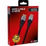 Cable HDMI 2.1 - KONIX - Nintendo Switch 2 - Compatibilidad 4K y 8K - Nailon trenzado - Longitud 1,8 m - Negro - immagine 2