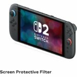 Protector de pantalla de vidrio templado - HORI - Nintendo Switch 2 - Antiburbujas - A prueba de golpes - Antiarañazos - 100 % transparente
