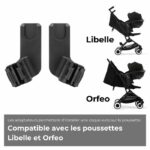 Adaptadores Cybex para cochecitos Libelle y Orfeo - Negro - immagine 2