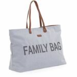 Bolso cambiador - CHILDHOME - Bolso familiar - Lona - Gris