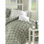 Juego de cama - 1 funda nórdica 220x240 cm + 2 fundas de almohada 60x60 cm - 100% algodón reforzado - Gris - immagine 3