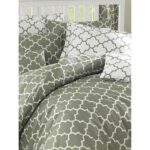 Juego de cama - 1 funda nórdica 220x240 cm + 2 fundas de almohada 60x60 cm - 100% algodón reforzado - Gris - immagine 4