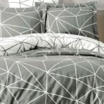 Juego de cama - 1 funda nórdica 220x240 cm + 2 fundas de almohada 60x60 cm - 100% algodón reforzado - Gris - immagine 2