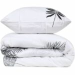 Juego de cama - 1 funda nórdica 220x240 cm + 2 fundas de almohada 60x60 cm - 100% algodón reforzado - Gris - immagine 2