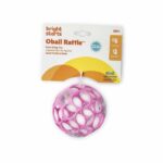 Sonajero de fácil agarre Oball BRIGHT STARS, juguete infantil sin BPA en color rosa, para recién nacidos + - immagine 4
