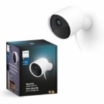 Cámara Philips Hue Secure con cable - HD 1080P - Interior o exterior - Control con una sola aplicación - Blanca