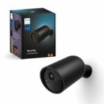 Cámara inalámbrica segura Philips Hue - HD 1080P - Interior o exterior - Control con una sola aplicación - Negra