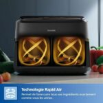 Freidora de aire PHILIPS XXL NA351/00 - Capacidad de 7,1 L - Tanque doble - 6 ajustes preestablecidos - 2450 W - immagine 6