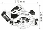 Sierra circular inalámbrica BOSCH PROFESSIONAL GKS 18V-57 G (2 baterías x 4.0Ah, cargador GAL 18V-40 y L-Case) - immagine 3