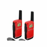 Walkie-talkies Motorola Red T42 - Alcance de 4 km - 16 canales - Pantalla LCD