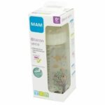 Biberón de vidrio MAM - 260 ml - 0 a 6 meses - Flow Teat 2 - Blanco - immagine 2