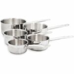 BAUMALU 344200 Serie 5 sartenes de acero inoxidable Gastronomía 12 a 20 cm