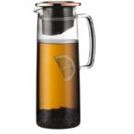 Jarra de vidrio con infusor - BODUM - Biasca - Tapa de cobre con filtro - 1,2 L - Transparente
