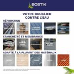Membrana impermeabilizante - BOSTIK - Waterstop - Reparación de fugas - Envase de 1 kg - Gris - immagine 2