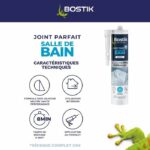 Sellador de baño - BOSTIK - Perfect Joint - Impermeabilizante de silicona - Antimoho - Blanco - 280 ml - immagine 3