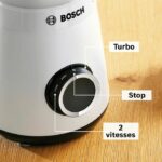Licuadora VitaPower - BOSCH - MMB6141W - 1200 W - 30000 rpm - 2 velocidades + turbo - Bol de 2 L - 4 cuchillas desmontables - Blanca - immagine 5