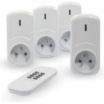 CHACON Kit de 4 tomas de encendido / apagado con control remoto + control remoto