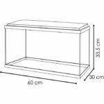 Acuario 60 - CIANO - 58 L + Filtro + LED + Calentador + Consumibles - Blanco - immagine 6