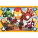 CLEMENTONI - 104 piezas Maxi - Iron Man y sus increíbles amigos - immagine 2